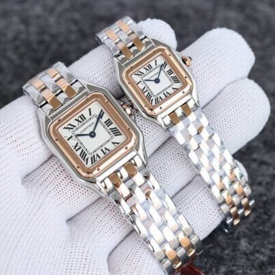 Gold + 50 Diamonds + 50 Superior Quality Taiwan-made Cartier Panther Collection.