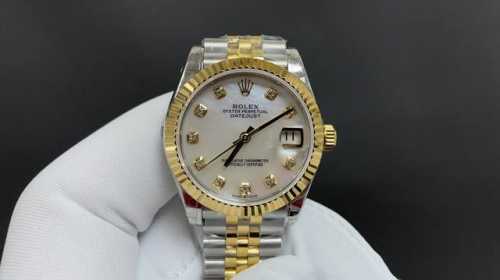 Gs Rolex 31mm Datejust Gold Shell Face Japanese Machine Top Quality Shipping Act