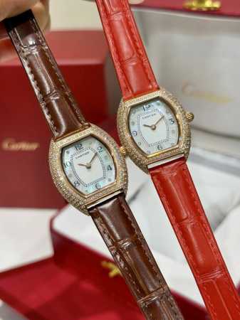 Gold and silver are the same price Cartier Mini Lady tonneau shape, using origin - Click Image to Close