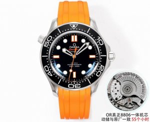 Or factory's only brand new Seamaster series beige diver's watch with orange han