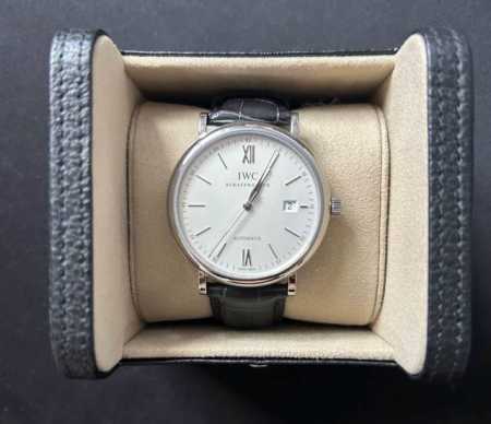 Iwc Portofino automatic mechanical movement, 30m water resistant, men's watch, 4 - Click Image to Close