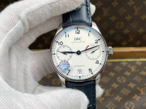 zf Iwc Portuguese Seven White Dial Blue Needle