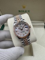 Gs Rolex 31mm Datejust Rose Gold Mother-of-Pearl Diamond Movement Ladies Top Rep