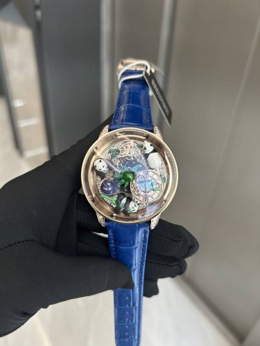 3190 Jacob & Co Czech Leopard Celestial Art Tourbillon Panda Watch. Vividly P
