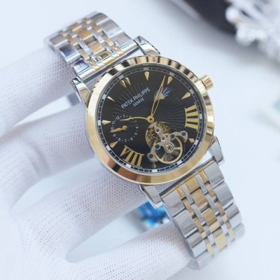 White case with gold case and 20mm steel strap 10 Brand: Patek Philippe Type: Me