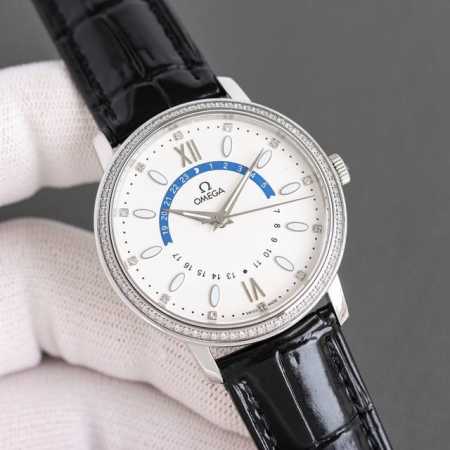 Omega Omega Men's Fashion New Arrival Full Diamond-Set Luxury Watch Featuring A - Click Image to Close
