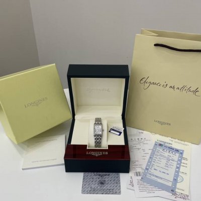 Longines Elegant Collection Longines De Jouvena women's square watch, with a 21c