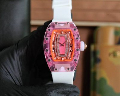 Richard Mille's latest Ladies RM07-02 Pink Lady Sapphire watch combines a femin