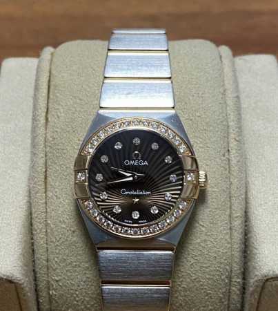 Omega Constellation Series 123.25.24.60.63 1 Women's Quartz 18K Rose Gold with O - Click Image to Close