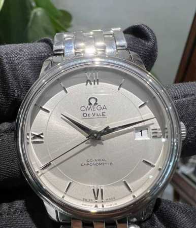 Omega De Ville Series Stainless Steel Bracelet Automatic Mechanical Men's Watch - Click Image to Close