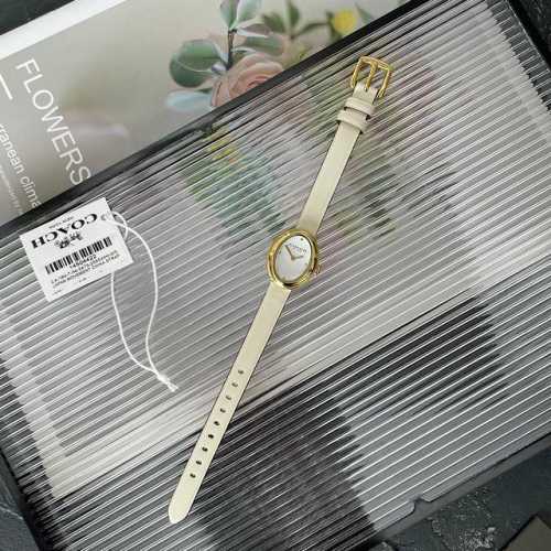 Original New Style, Miniature Coach Sammy Series Leather Strap Oval Dial Quartz