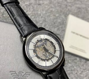 Armani Mechanical Heart Black and White Panda Color Scheme Simple Casual Mechani