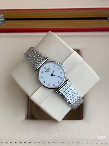Longines Grand Ladies series, quartz movement ladies watch, diameter 24mm, all s