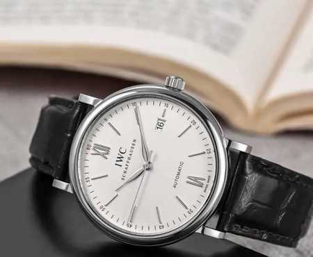 Iwc Portofino Series Automatic Mechanical Movement 30m Water Resistant Men's Wat - Click Image to Close