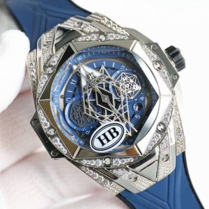 Hb Hublot Nk1 Hb factory V3 version, look for details New Big Bang Sang Bleu Ii