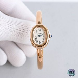 Sincere work! Cartier "Bathtub" gold bracelet watch! This series of round and r