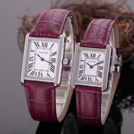 Price: 30 (Ddd) Brand: Cartier Type: 2-hand Tank series couple's watch Strap: To - Click Image to Close