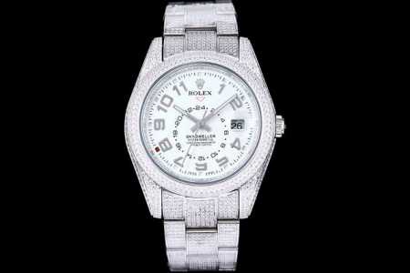 Rolex's luxurious, fully diamond-enhanced watch, crafted with 18K nanotechnology - Click Image to Close