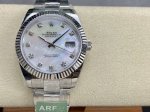 Rolex Datejust 41Mm, both the classic dogtooth bezel and the low-key aperture ar