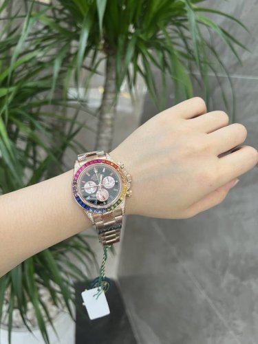 Exclusive real photos of Rainbow Daytona fully automatic mechanical watch Swiss