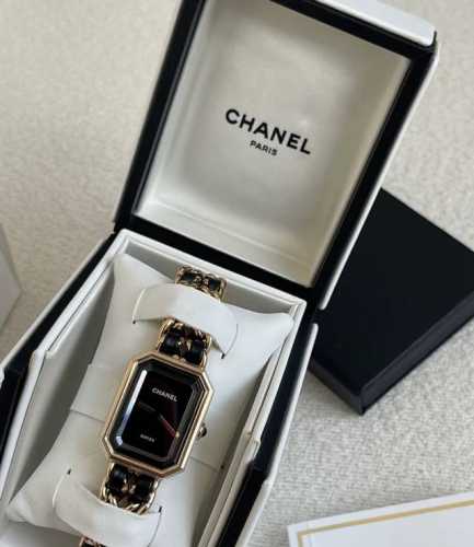 Chanel Black Gold Sugar Cube Quartz Watch A very retro watch, a watch that you'l