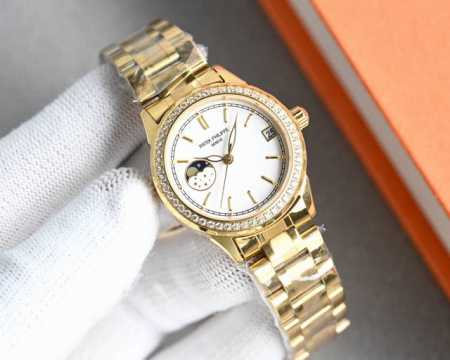 Gold +50 Patek Philippe Ladies' Jewelry Collection Moon [Moon] Phase Series With - Click Image to Close