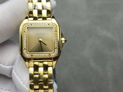Af Cartier Panther Series Watch Pictured is 22mm Case Small 22*30mm, Medium 27*3