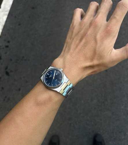 This Tissot Prx Super Player series is so cool. The square dial is really versat