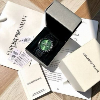 Original Armani quartz men's watch, new model from the counter! The hottest men
