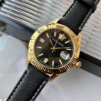 Original New Versace Ve3K Series Quartz Men's Watch, Sapphire Crystal Glass Face
