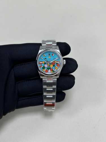 Rolex Oyster Perpetual Series 31mm Top-grade Swiss Ice Blue Luminous, identical