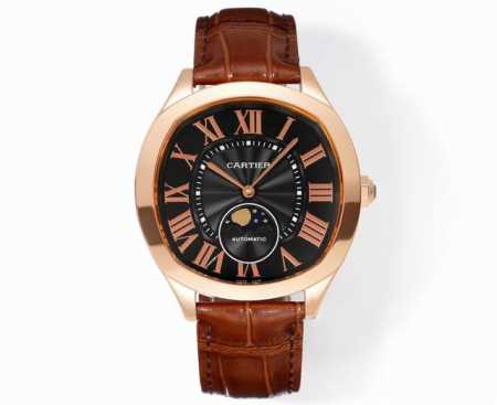 Factory Cartier Drive De Cartier Af9 watch. With its elegant and solemn cushion- - Click Image to Close
