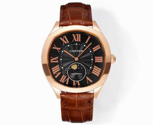 Factory Cartier Drive De Cartier Af9 watch. With its elegant and solemn cushion-