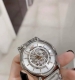 Brand new idle mechanical heart Armani Ar1980 silver hollow perspective automati