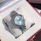 Cartier New Ice Blue Dial Mechanical Women's Watch 33mm Ddd. The Cartier Ballon