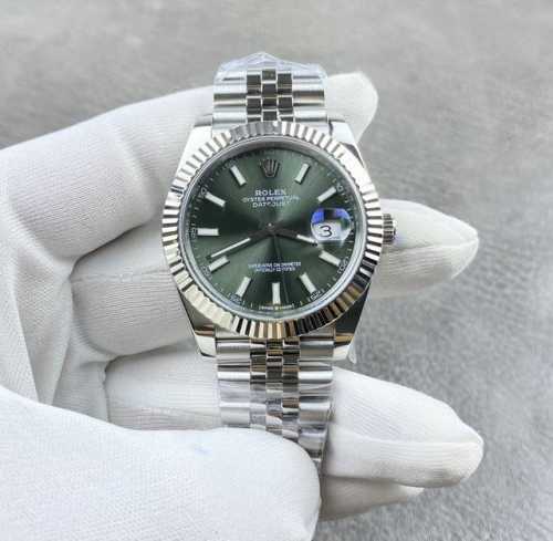 Rolex Datejust, mint green dial with luminous hands, suitable for both casual a