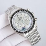 Leather Strap + Steel Bracelet + $100 Brand-New Omega Speedmaster Moonwatch 310.