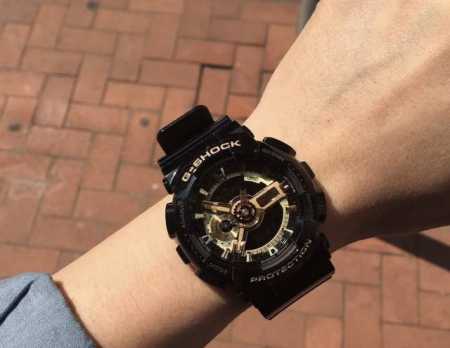 Casio's best-looking black and gold! Casio's hottest black and gold Ga-110, bar - Click Image to Close