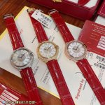 Real shots of the new Cartier Blue Balloon collection! Red crocodile-grain calfs
