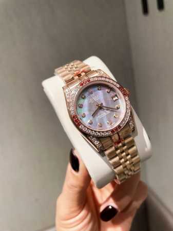 Rolex Datejust Series Classic Women's Solid Steel Band - Original Press Buckle I - Click Image to Close