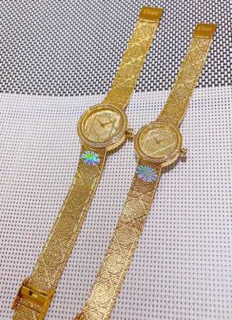 Gold And White, Same Price Dior La D My Dior Cd04111X1248 Cd04115X1251 Series Wa - Click Image to Close