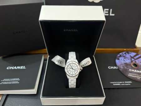 Chanel J12 33Mm Diameter Original Swiss Quartz Movement Imported Ceramic Craftsm - Click Image to Close