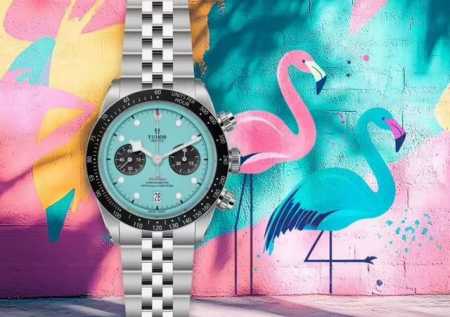 Tudor Bla Bay Chrono stainless steel watch! The dial is meticulously carved with - Click Image to Close