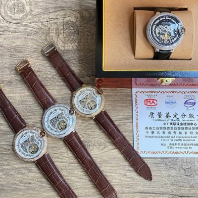 Same Price. Cartier Premium Men's Watch, Bold Skeleton Design, Exquisite Craftsm