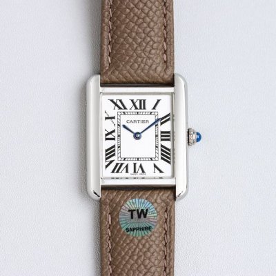 Tw New Style ~ Elephant Gray Cartier Tank Solo Series, A Versatile And Cost-Effe