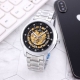 stainless steel strap with butterfly buckle white: , gold and black at the same