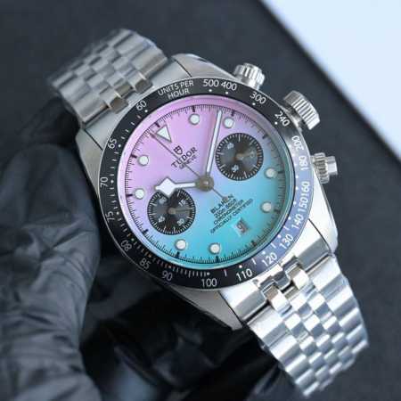 Tw Factory! Tudor Black Bay Chrono stainless steel watch! The meticulously detai - Click Image to Close