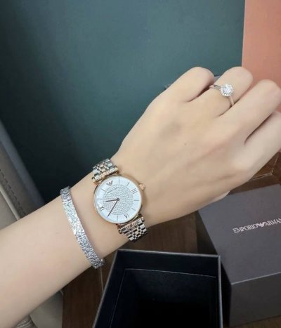 Emporio Armani Armani Starry Sky Diamond Watch Quartz Movement Stainless Steel S