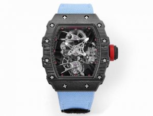 The Richard Mille RM27-02 is a sports tourbillon watch, featuring an ultra-light