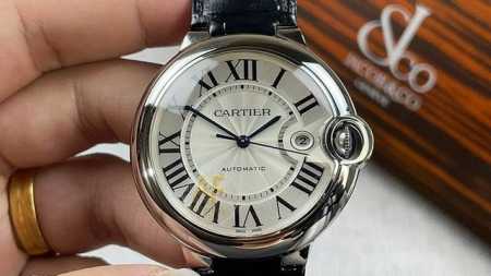 af Cartier Blue Balloon 42 Series With Japanese Movement - Click Image to Close